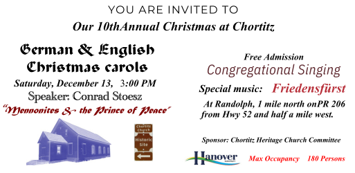 Image of 10th Annual Christmas at Chortitz