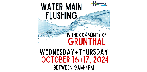 Image of Water Main Flushing - Grunthal